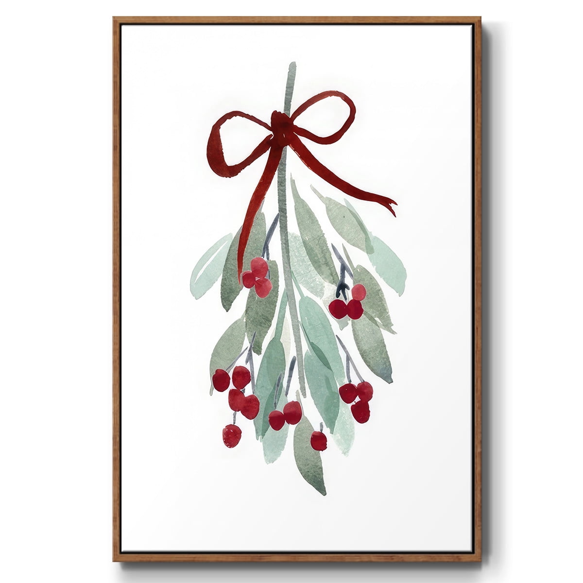 Come Across I - Framed Gallery Wrapped Holiday Canvas - 27 x 41 - Rosewood Frame