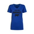 thumbnail image 1 of Come And Brisket Womens V-Neck T-Shirt, 1 of 2