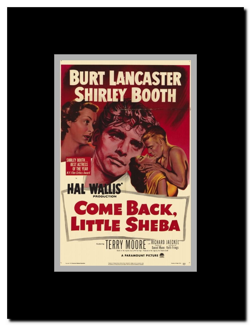 Come Back Little Sheba Framed Movie Poster