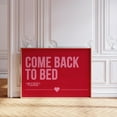 thumbnail image 1 of Come Back To Bed, Above Bed Wall Art, Funky Bedroom Art, College Room Decor, Pink And Red Wall Art Wall Art, Modern Wall Decor, 12x18 UNFRAMED, 1 of 2