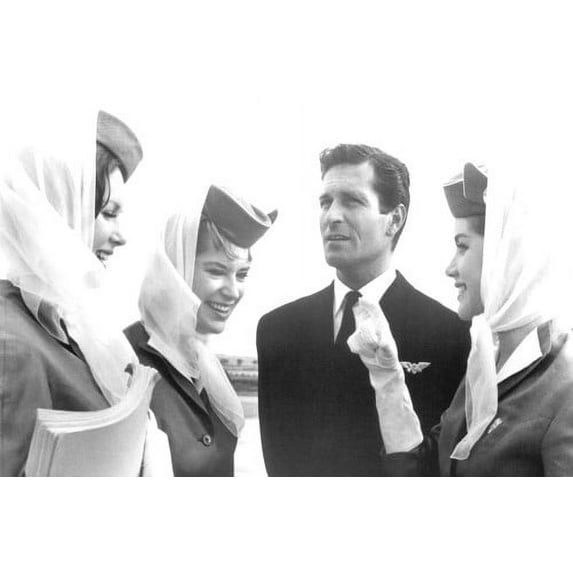 Come Fly With Me Dolores Hart Hugh O'Brian 24x36 Poster