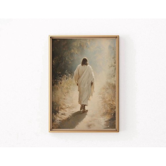 Come Follow Me Jesus Christ Wall Art Print With Savior Christian Decor