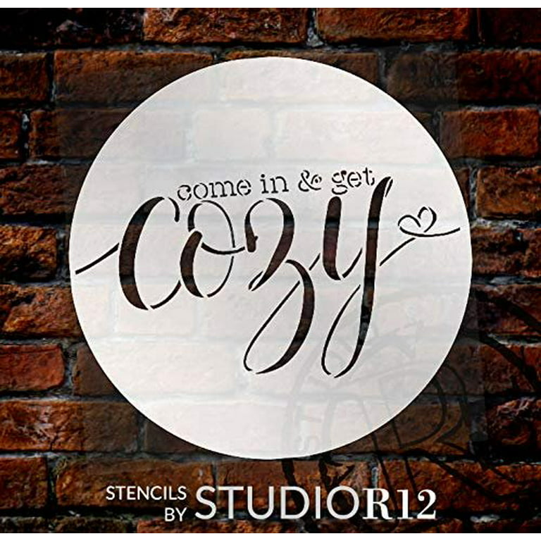 Circle Stencil by StudioR12 Simple Shape Template 12-inch Circle - Reusable  Mylar Template Painting, Chalk, Mixed Media Use for Wall Art, DIY Home
