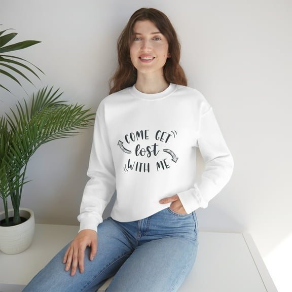 Come Get Lost With Me Adventure Unisex Heavy Blend™ Crewneck Sweatshirt