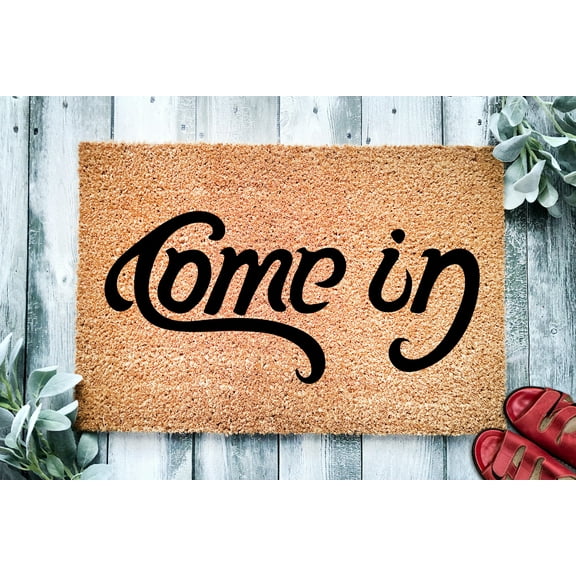 Come In Go Away Funny Upside Down Doormat | Funny Go Away Doormat | Welcome Mat | Funny Door Mat | Funny Housewarming Gift