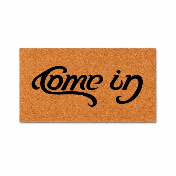 Come In Go Away Upside Down Doormat, Funny Coir Welcome Mat, Front Door Entryway Rug, Housewarming Gift 1617 (36x60 inches) 1617