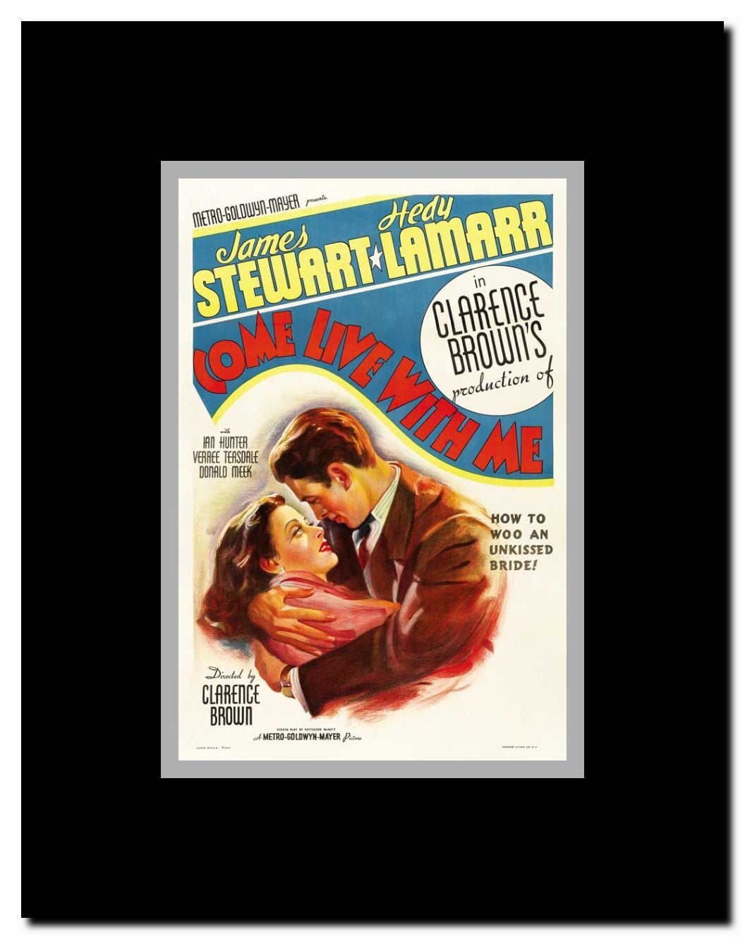Come Live with Me Framed Movie Poster