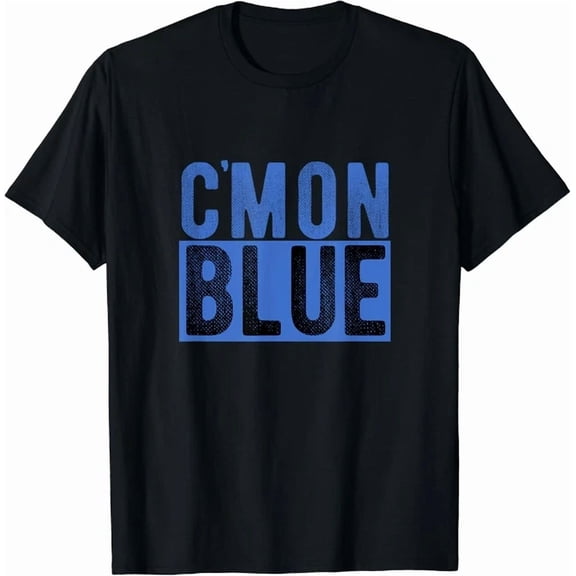 Come On Blue Baseball Umpire Fan Design T-shirt