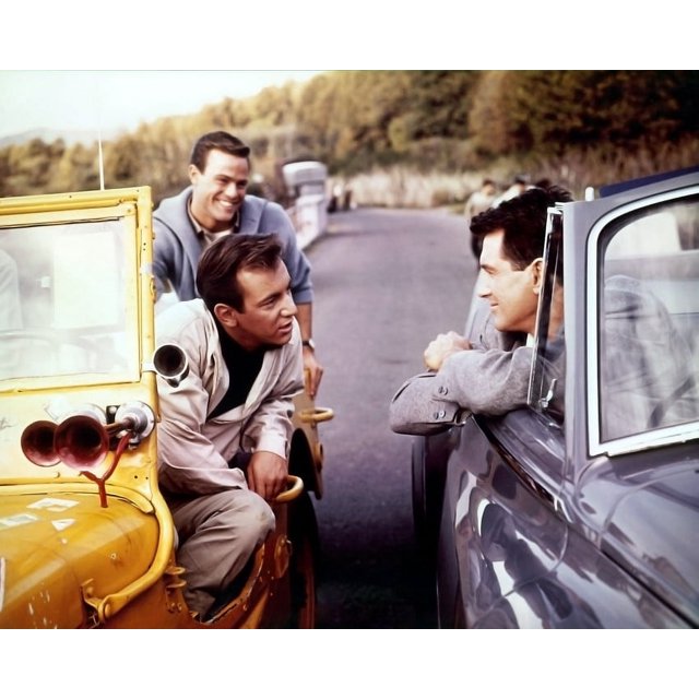 Come September Rock Hudson Bobby Darin In Car Looking Over 24X36 ...