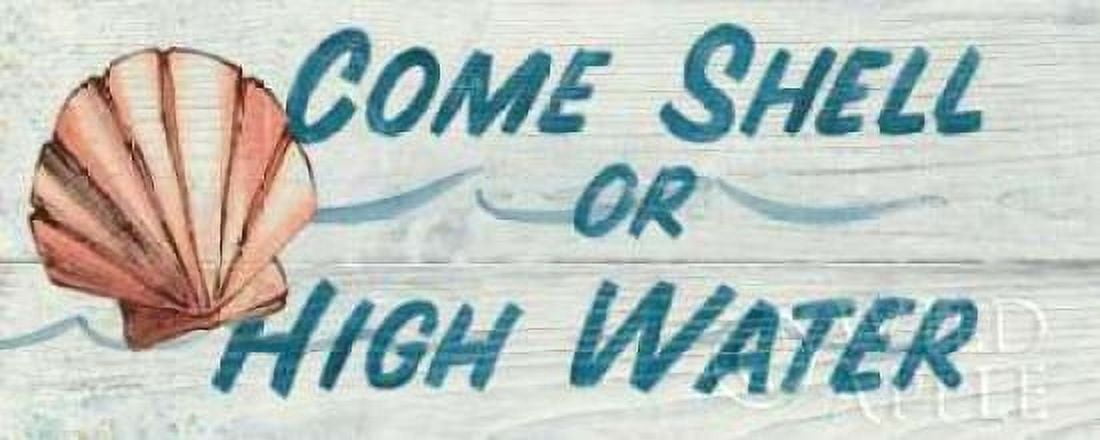 Come Shell or High Water- In Color Canvas Art - Avery Tillmon (10 x 20)