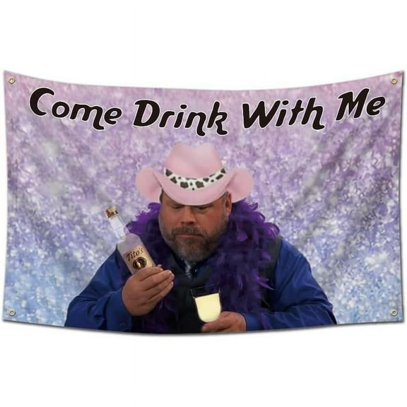 Come With Me Tapestry Bertram for Bedroom Aesthetics Funny Bertram Tapestry Meme Wall Tapestries Funny Flags Banner Wall Hanging for College Dorm Living Room