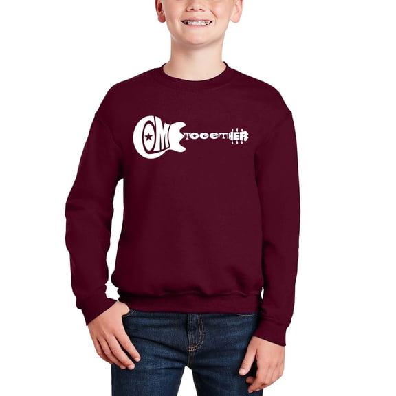 Come Together - Boy's Word Art Crewneck Sweatshirt
