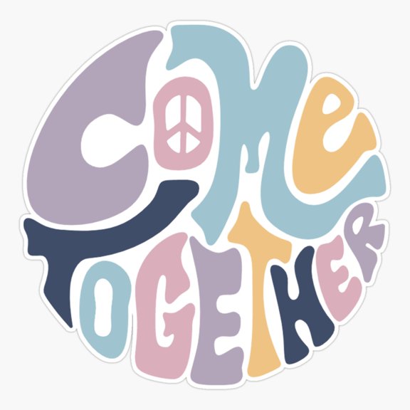 Come Together Unity Message Sticker