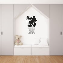 Come True Mickey Mouse Quote Disney Cartoon Quotes Wall Sticker Art Decal for Girls Boys Room Bedroom Nursery Kindergarten House Fun Home Decor Stickers Wall Art Vinyl Decoration Size (40x35 inch)