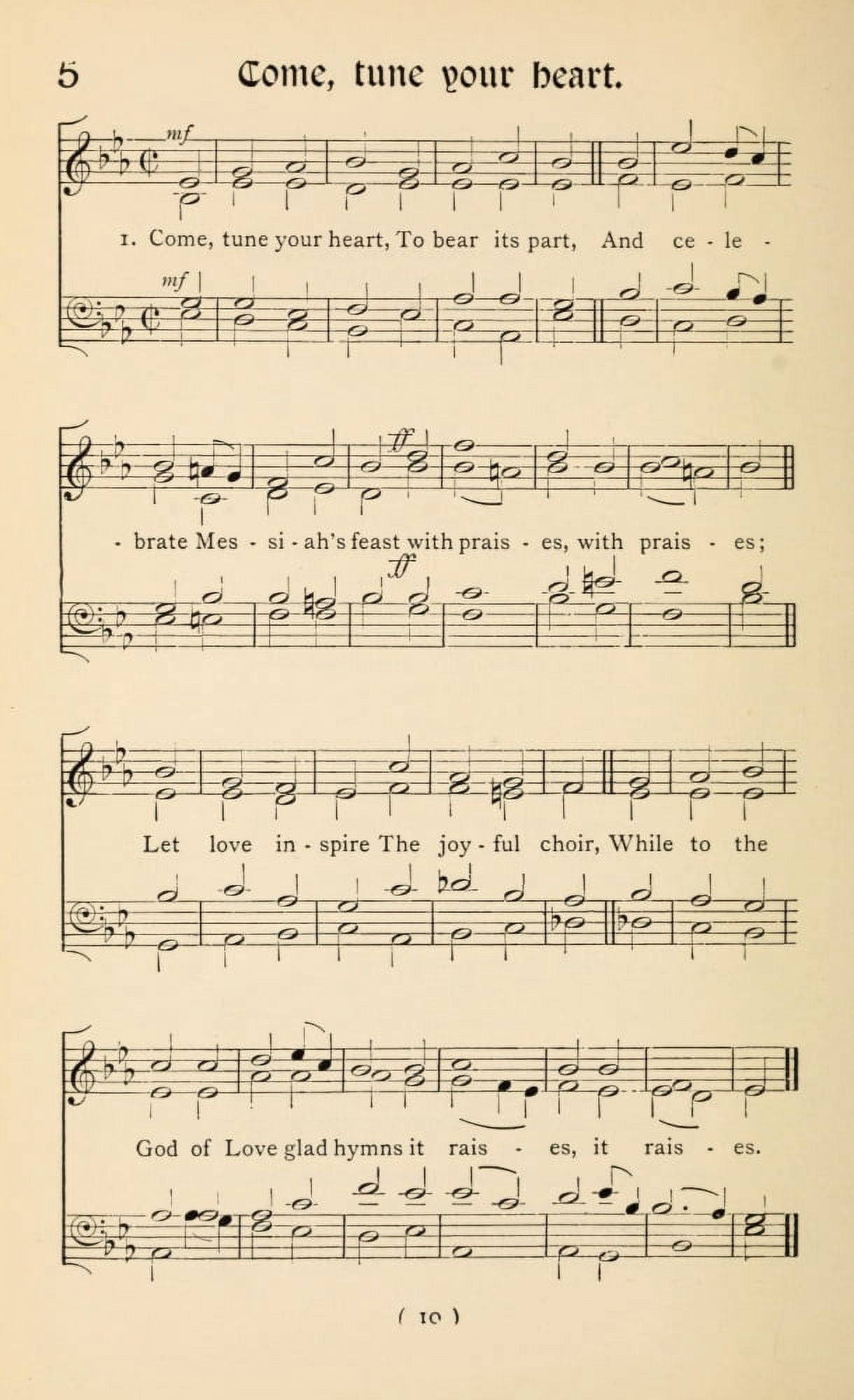 Come Tune your Heart 1 Christmas Carols New & Old 1850 Canvas Art - (18 x 24)