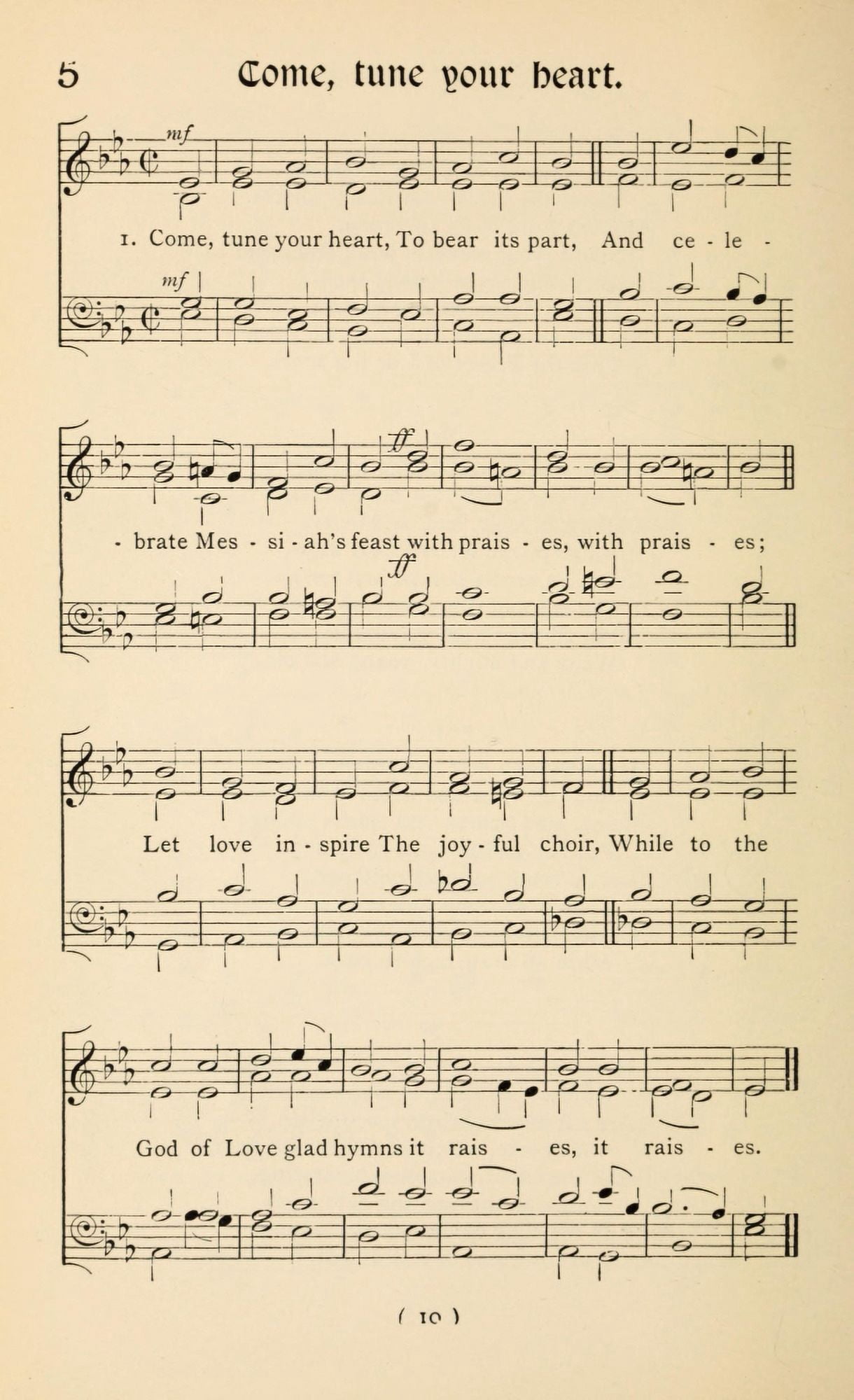 Come Tune your Heart 1 Christmas Carols New & Old 1850 Canvas Art - (24 x 36)