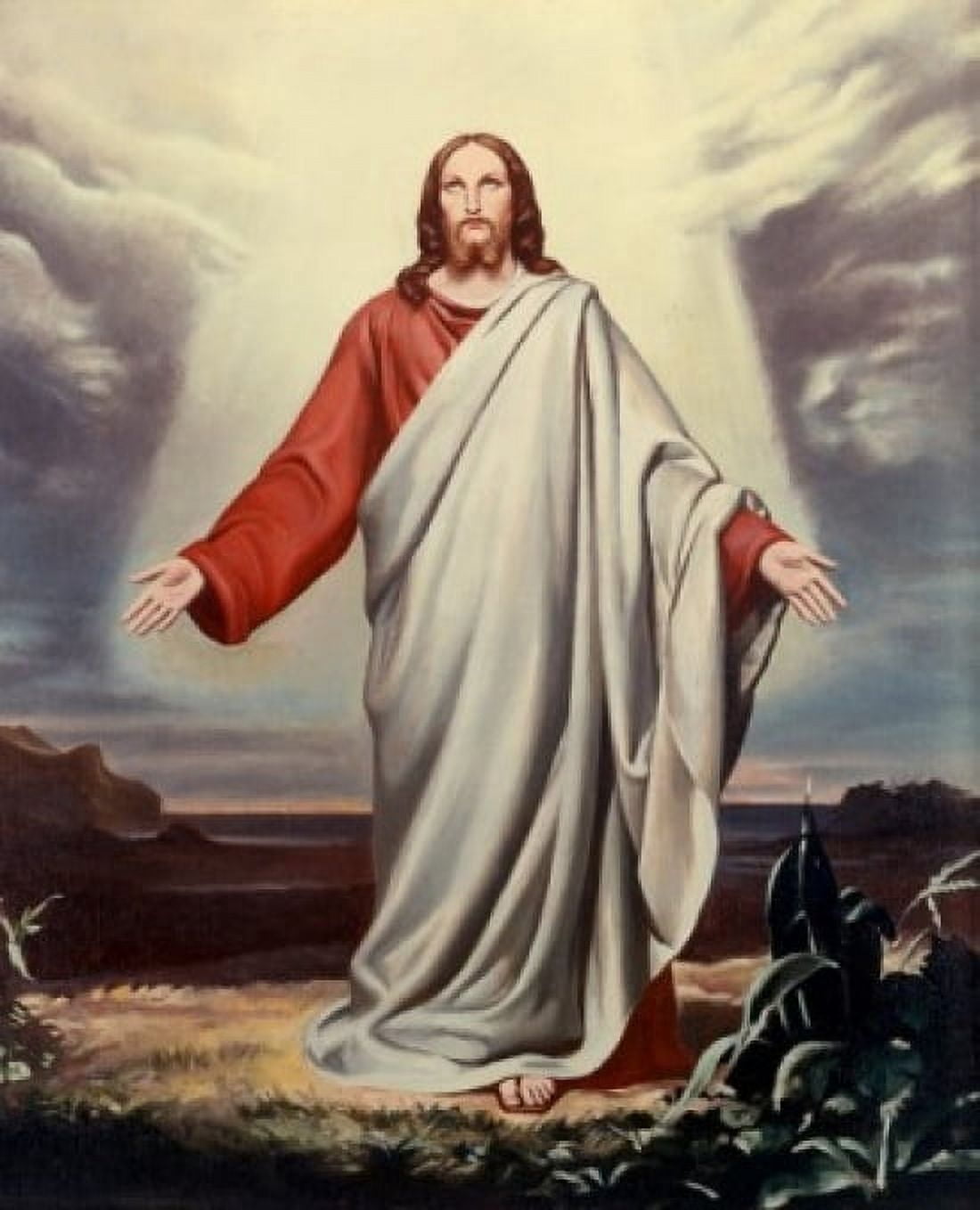 Come Unto Me Ciseri  Antonio (1821-1891Italian) Canvas Art - Antonio Ciseri (24 x 36)