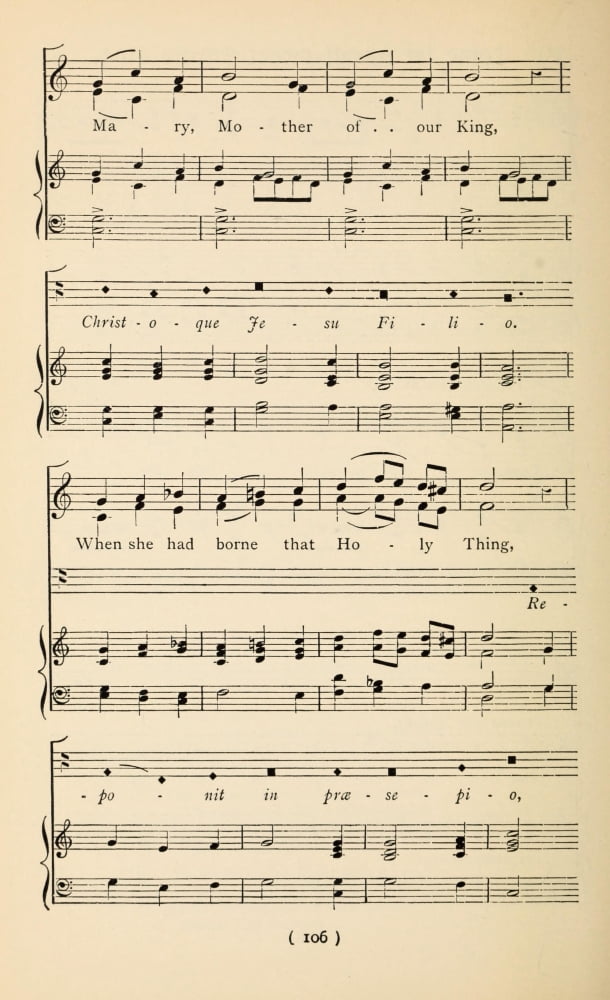 Come let us all Sweet Carols Sing 2 Christmas Carols New & Old 1850 Canvas Art - (24 x 36)