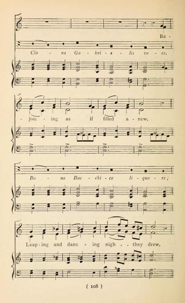 Come let us all Sweet Carols Sing 4 Christmas Carols New & Old 1850 Canvas Art - (24 x 36)