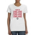 thumbnail image 1 of Come on, England, England, Endland! Women White T-Shirt, Female x-Large, 1 of 4