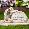 thumbnail image 1 of Northlight Come to Me Inspirational Angel Garden Stone Statue - 11.5", 1 of 8