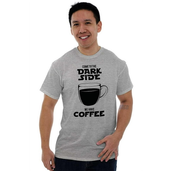 Come to the Darkside We Have Coffee Men's Graphic T Shirt Tees Brisco Brands X