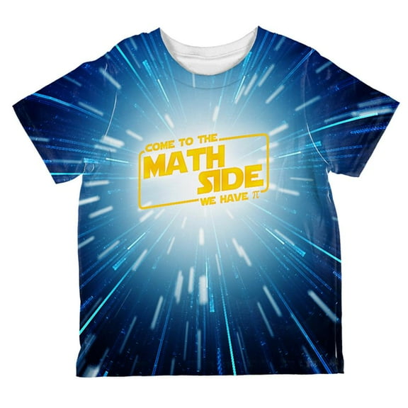 Come to the Math Side We have Pi All Over Toddler T Shirt Multi 6T
