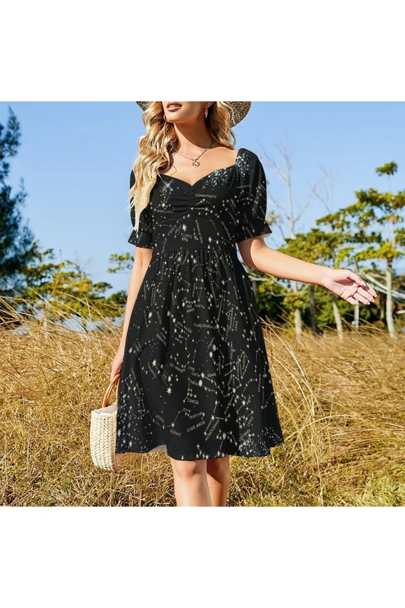 Come with me to see the stars Sleeveless Dress birthday dress luxury evening dress woman for wedding