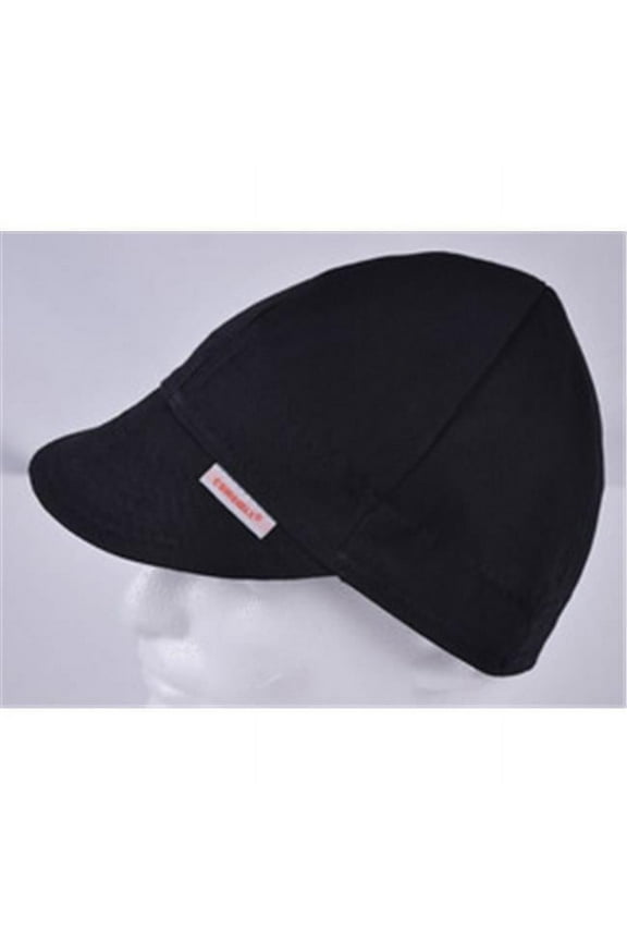 118-2000R-7-1-2-BLK Deep Round Crown Cap - Black