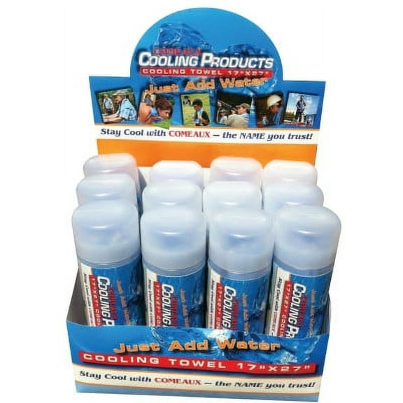 Comeaux Caps Cooling Towel, 17 in x 27 in, Blue - 1 ea (118-91000)