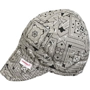 Comeaux Caps Grey Bandana Welding Welders Hat Size 7 Reversible