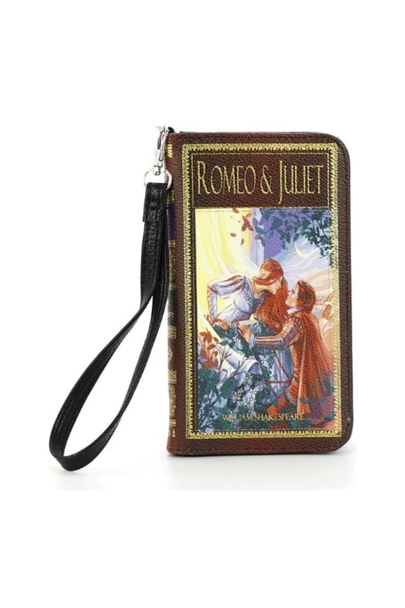 Romeo And Juliet Book Brown Vinyl Wallet