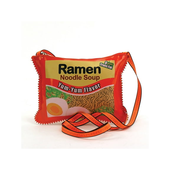 Comeco Women's Shoulder Bag Purses - Cheese Crunch Ramen Noodle Snack Food Junk Food Package Prints
