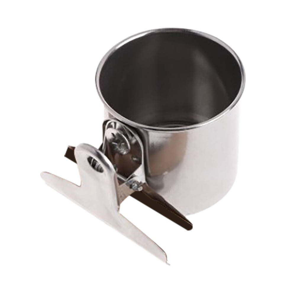 Comedero Colgante De Acero Inoxidable Para Pájaros - 14 Cm, Para Jaulas, Fácil De Limpiar