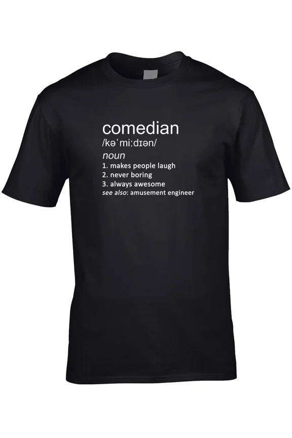 Comedian Definition Mens T-Shirt Gift Idea Comic Comedy Job Stand-up Birthday
