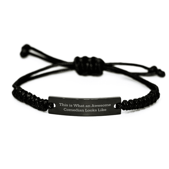Comedian Gifts from Friends, Funny This Is What An Awesome Comedian Looks Like Rope Bracelets for Comedian Mom on Mother's Day