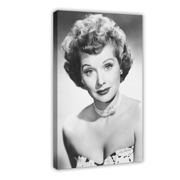 Comedian Lucille_Ball Black And White Photo Canvas Decoration Posters