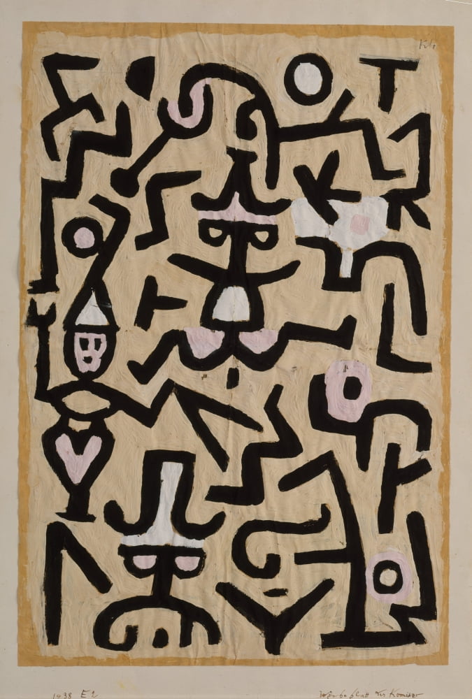 Comedians Handbill 1938 Canvas Art - Paul Klee (24 x 36)