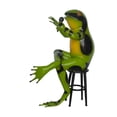 thumbnail image 1 of Nifao Comedic Green Frog bronze statue – Home Decor Sculpture, 25"L x 20"W x 30"H, 1 of 9