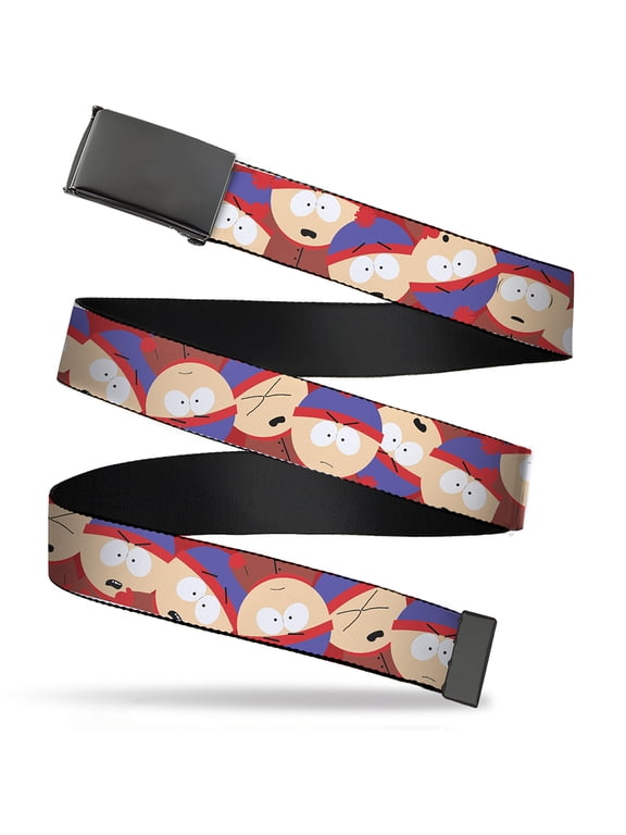 Adjustable Belt, Clamp Buckle, Cut-to-Fit, South Park Stan Expressions Stacked
