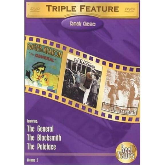 Comedy Classics Triple Feature Vol 2 The General / Blacksmith / Paleface DVD NEW