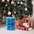 thumbnail image 1 of Comefolife 24PC Mini Christmas Balls Ornaments Shatterproof Christmas Tree Ball Decorations 1.2" Plastic Glitter Decorative Hanging Balls for Xmas Tree Halloween Holiday Wedding Party Home Decor, Blue, 1 of 8