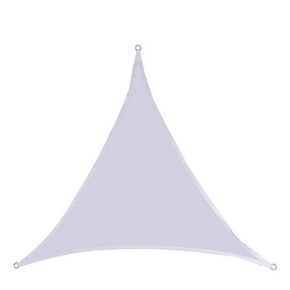 Comefolife 78.74×78.74×78.74 inch Sun Shade Sail Curved Commercial Outdoor Shade Cover White Triangle Heavy Duty Permeable for Patio Garden Sandbox