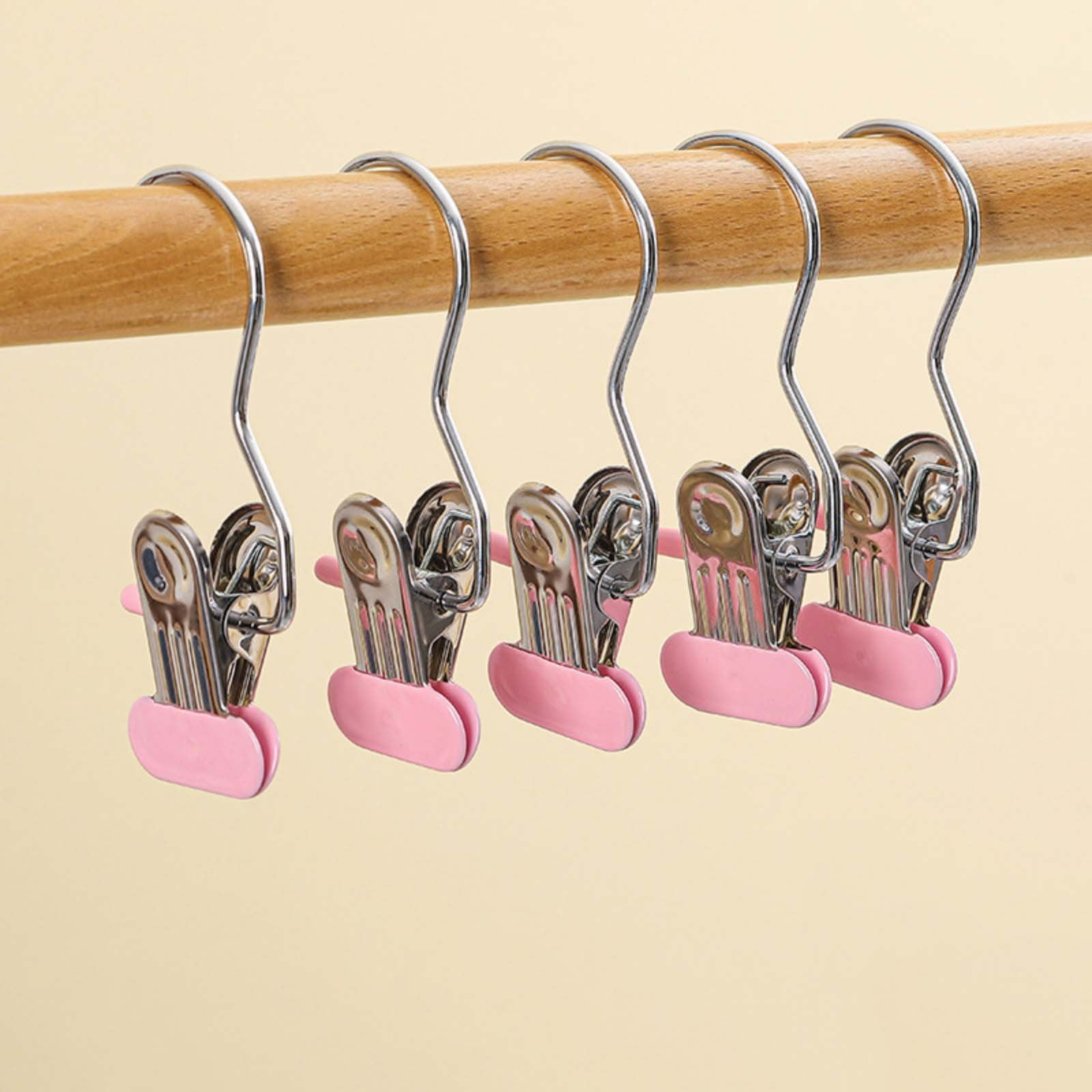 Comefolife Anti-Rust Clip Space-Saving Clothespin Hat Pants Storage ...