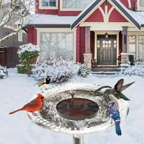 Comefolife Bird Bath Heater, Utility Birdbath Water Heater Deicer with Thermostatically Controlled, De-Icer Submergible Suitable for Birdbath Farm Livestock Drinking Outdoors in Winter