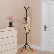 Comefolife Coat Rack Freestanding, Coat Tree, Metal Coat Rack Stand with Hooks, Modern Coat Hanger Stand w/Wheels for Entryway, Purse Rack Hat Rack Stand