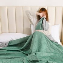 Comefolife Cooling Comforter Queen Size, Double-Sided Cool Tech Comforter, Soft Cooling Comforter for Hot Sleepers, Breathable & Lightweight Comforter Queen Duvet Insert(Mint Green,78.74x59.05in)