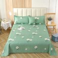 thumbnail image 1 of Comefolife Cute Flower Queen Bed Sheet, Soft Microfiber Floral Sheets Queen, Wrinkle and Fade Resistant, Soft Bed Sheets (230*250 cm), 1 of 9