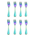 thumbnail image 1 of Comefolife Dessert Forks Set of 8, 5.5Inches, Stainless Steel Cocktail Forks, Appetizer Small Forks, Fruit Salad Forks for Party, Hotel, Restaurant，Dishwasher Safe, 1 of 5