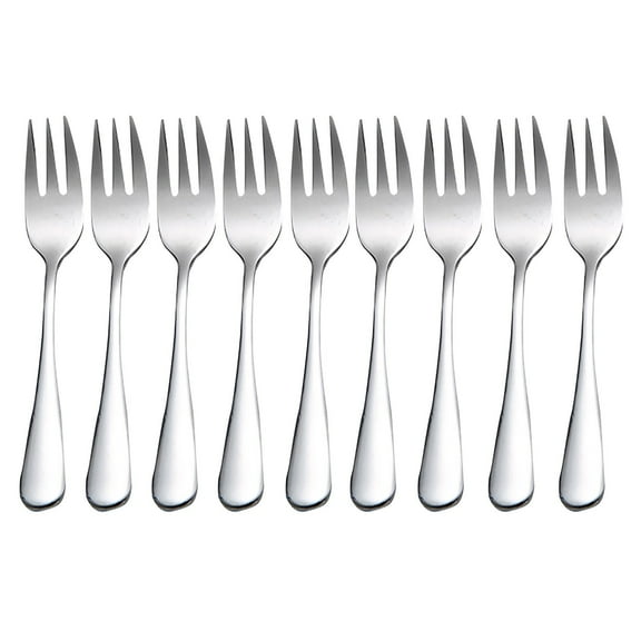 Comefolife Dessert Forks Set of 8, 5.5Inches, Stainless Steel Cocktail Forks, Appetizer Small Forks, Fruit Salad Forks for Party, Hotel, Restaurant，Dishwasher Safe